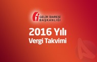 2016 Yılı Vergi Takvimi