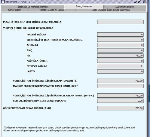 Poşet beyannamesi 6 aylık mi verilecek 2020