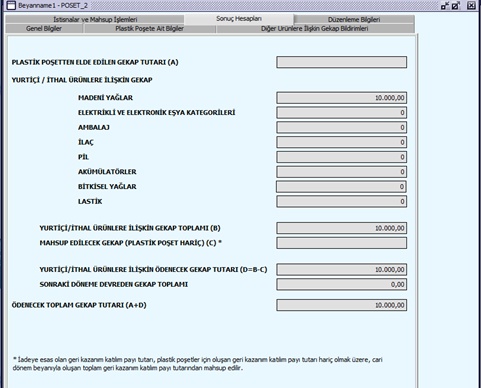 Poşet beyannamesi 6 aylık mi verilecek 2020