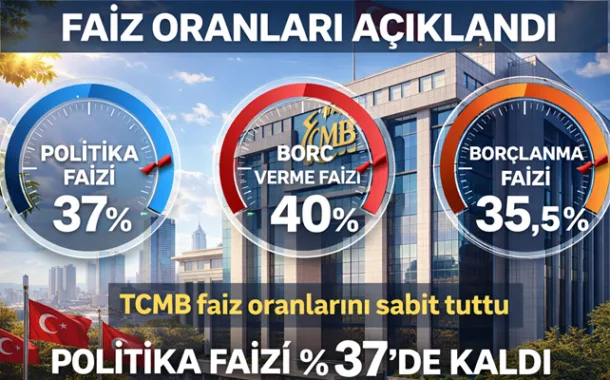 TCMB, Politika Faizini Yüzde 37’de Sabit Tuttu