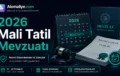 2026 Mali Tatil Mevzuatı
