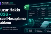 Huzur Hakkı 2026 - Excel Hesaplama Şablonu