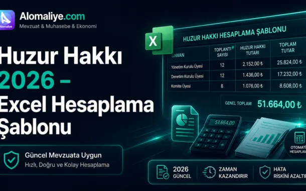 Huzur Hakkı 2026 - Excel Hesaplama Şablonu